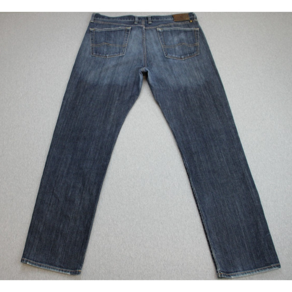 Lucky Brand Jeans Men Size 38 X 34 Blue 329 Classic Straight Fit Stretch - Picture 2 of 9